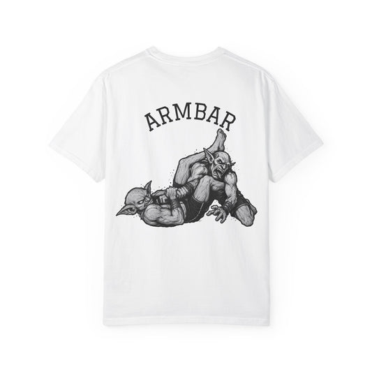 Armbar Goblin T-Shirt – White MMA Wrestling Graphic Tee