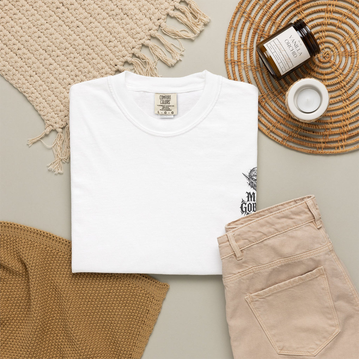 Goblin Skull Graphic T-Shirt — 'Mat & Goblins' Pocket Design