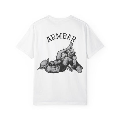 Armbar Goblin T-Shirt – White MMA Wrestling Graphic Tee